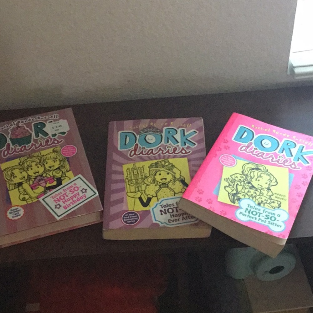 3 brand new “Dork Diaries books”